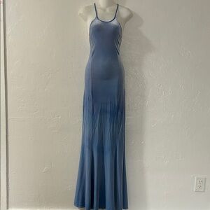 Chic Blue Maxi Dress